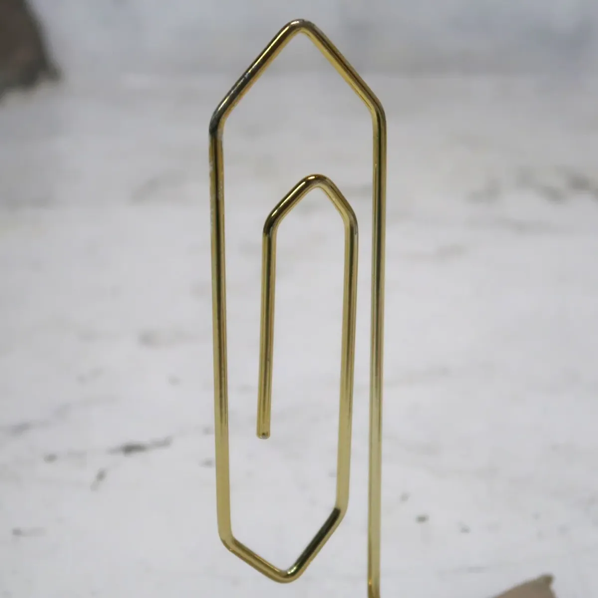 ビンテージ ワイヤーメタル メモスタンド