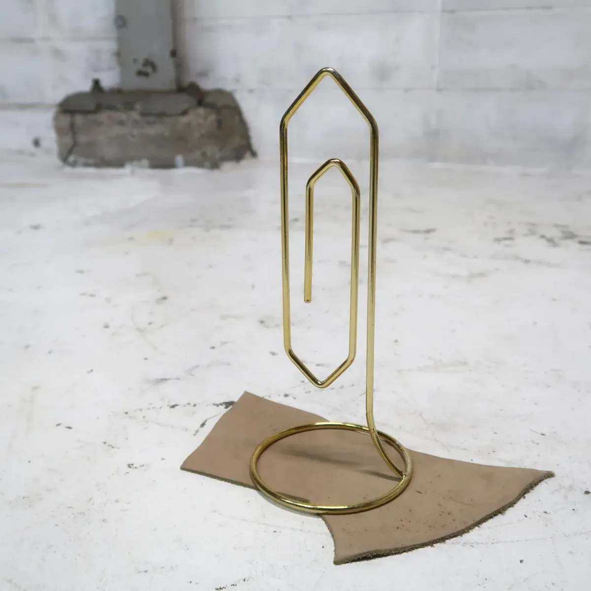 ビンテージ ワイヤーメタル メモスタンド