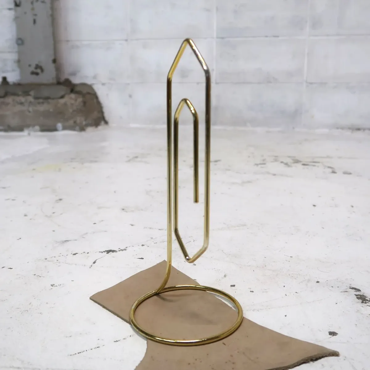 ビンテージ ワイヤーメタル メモスタンド