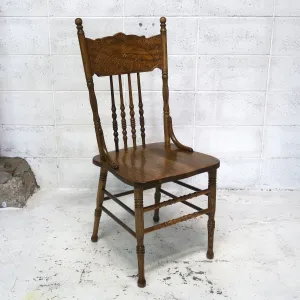 アンティーク ウッド ハイバッグチェア