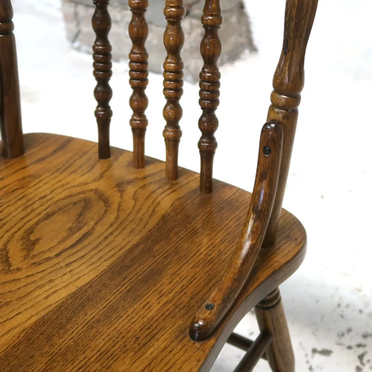 アンティーク ウッド ハイバッグチェア