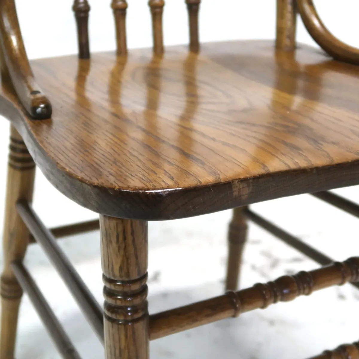 アンティーク ウッド ハイバッグチェア