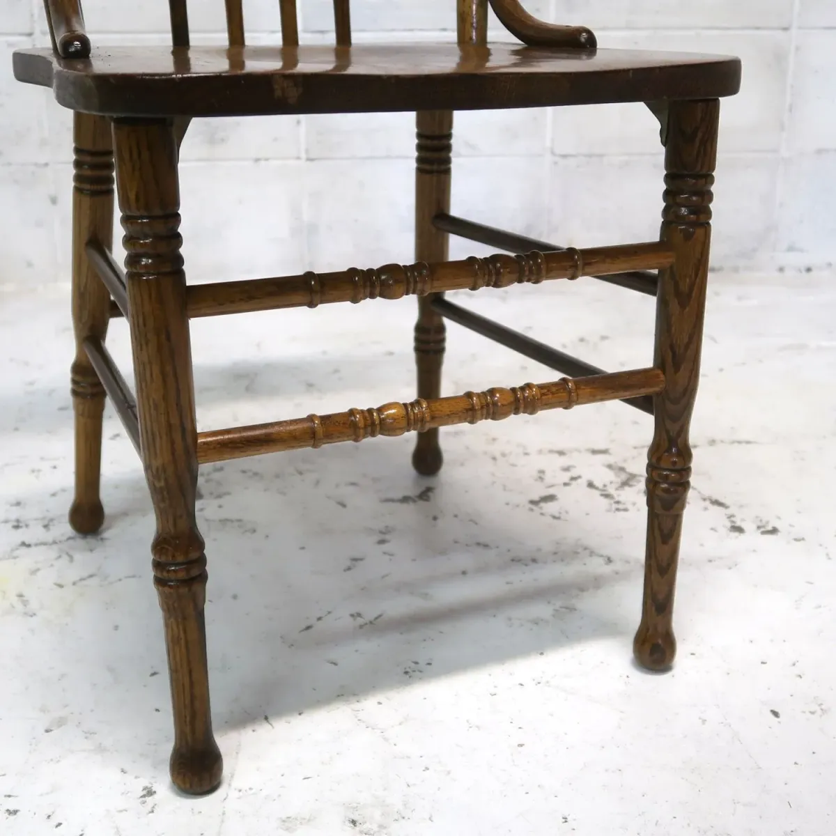 アンティーク ウッド ハイバッグチェア