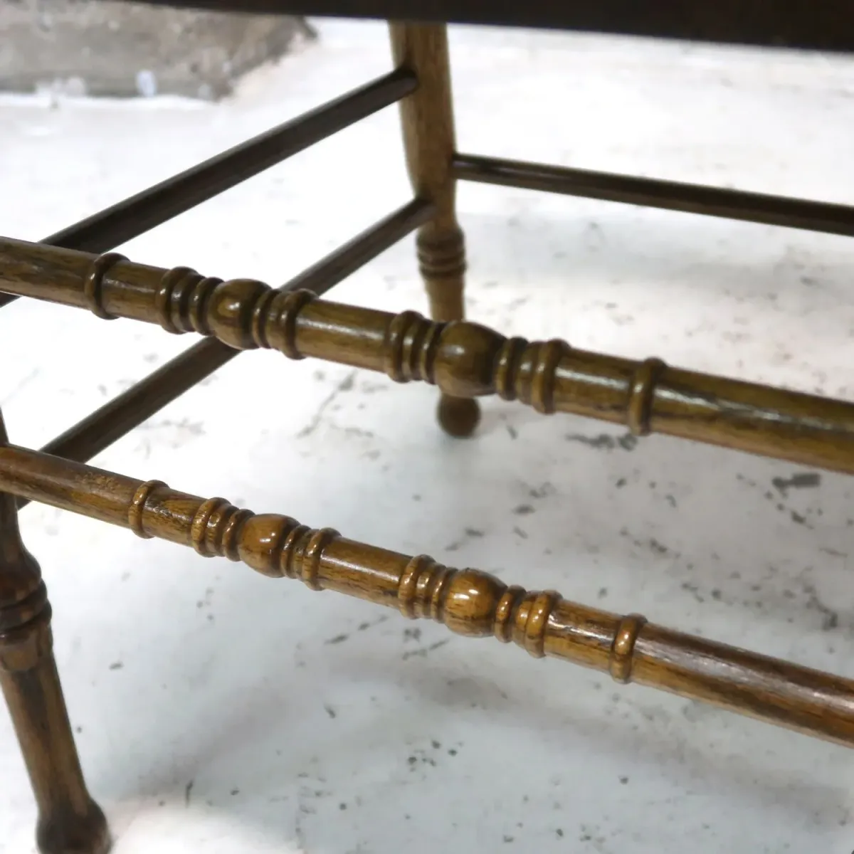 アンティーク ウッド ハイバッグチェア