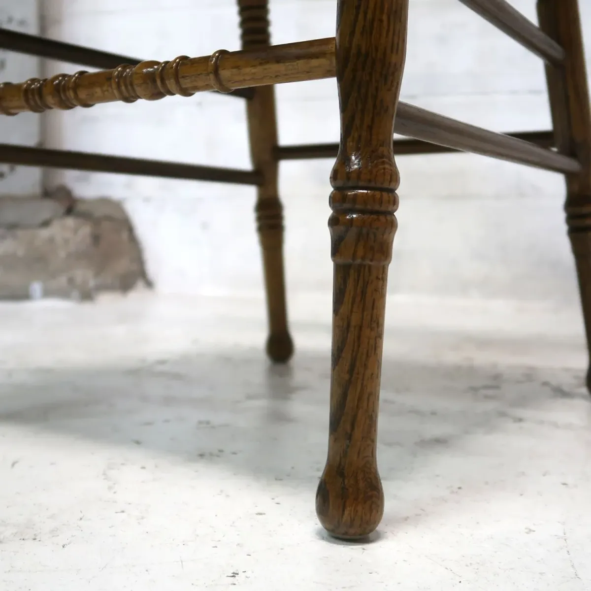 アンティーク ウッド ハイバッグチェア