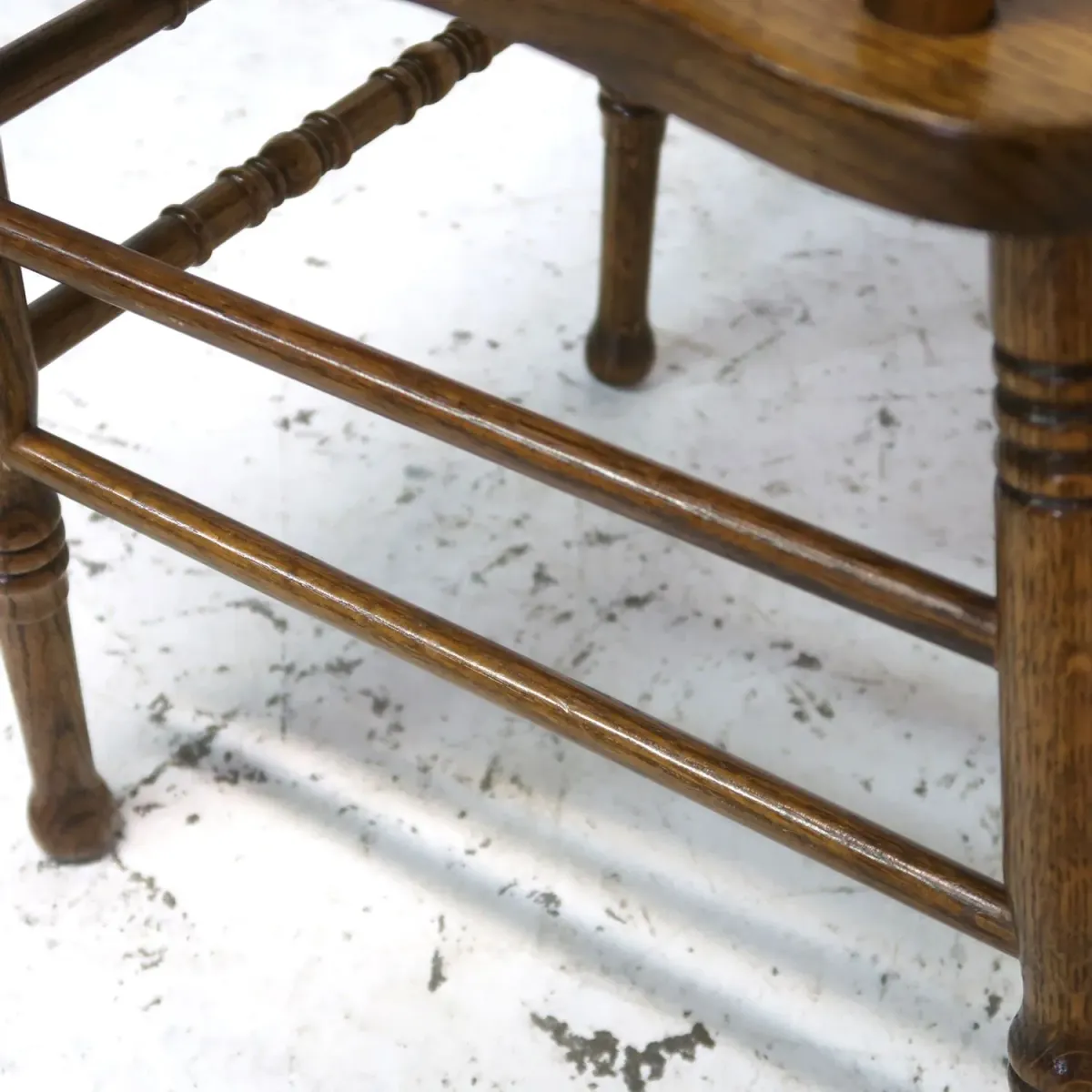 アンティーク ウッド ハイバッグチェア