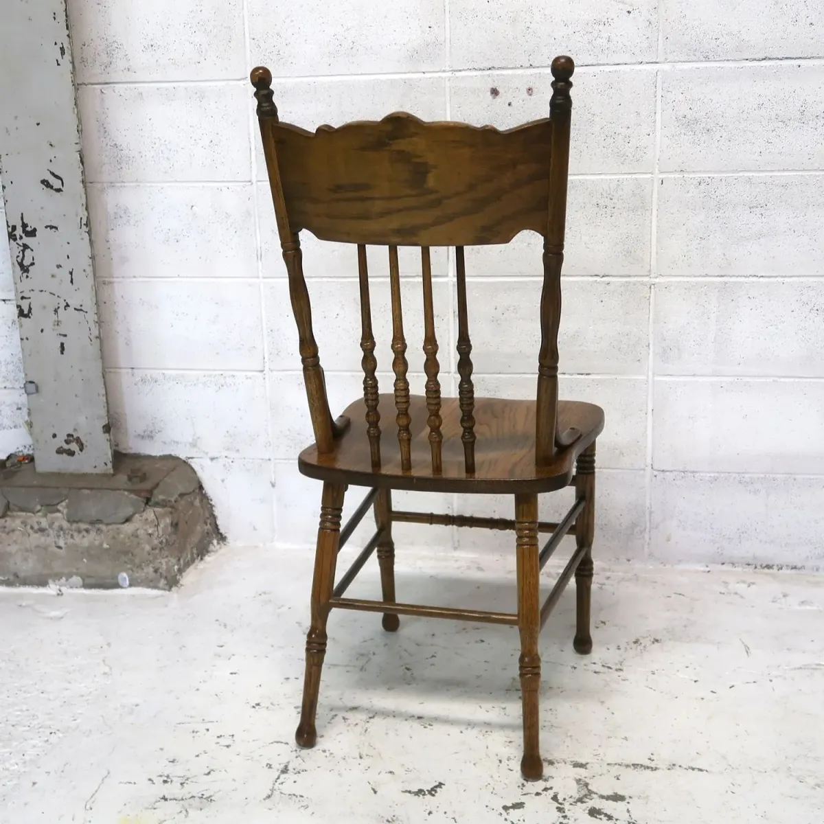 アンティーク ウッド ハイバッグチェア