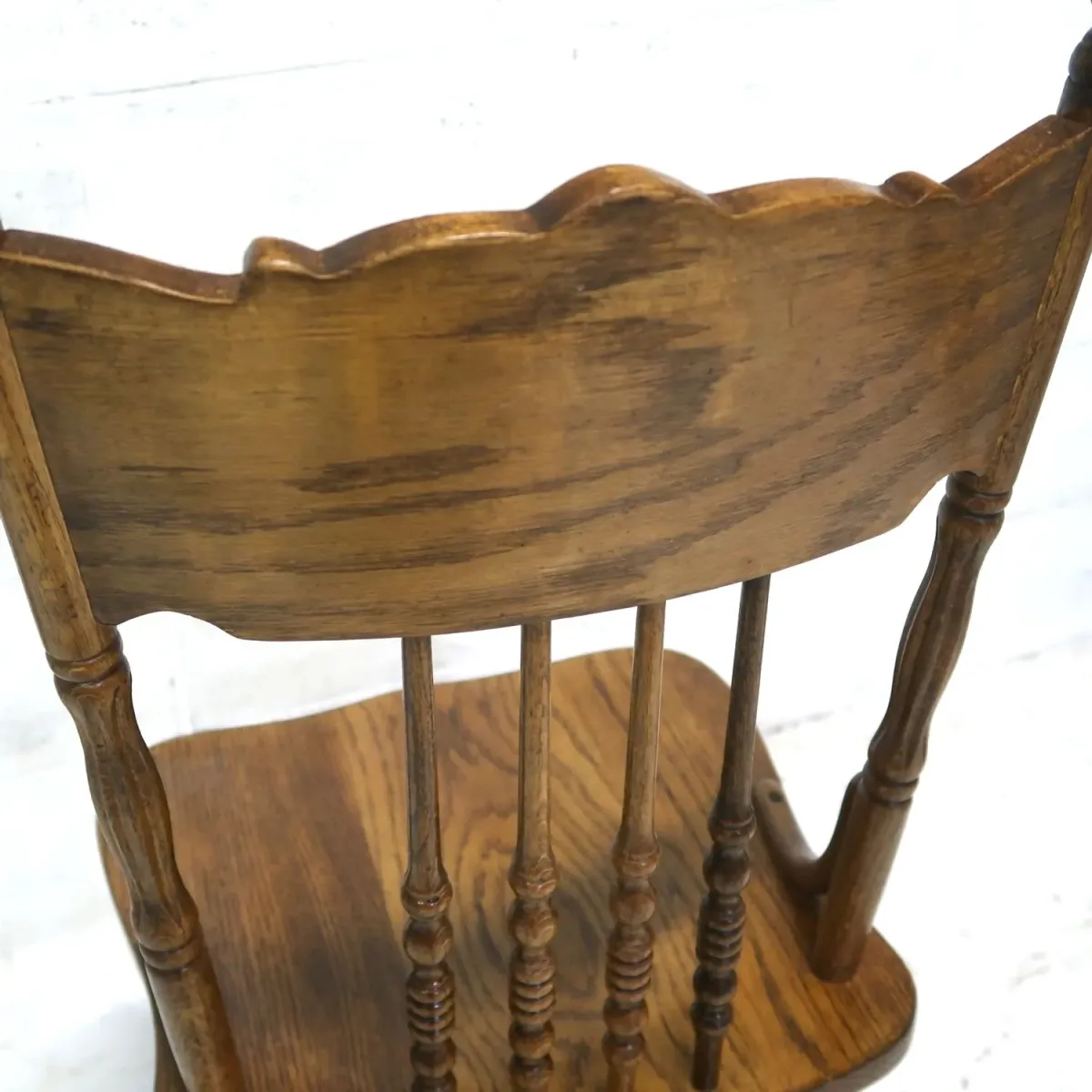 アンティーク ウッド ハイバッグチェア