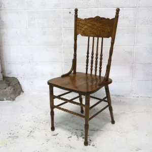 アンティーク ウッド ハイバッグチェア