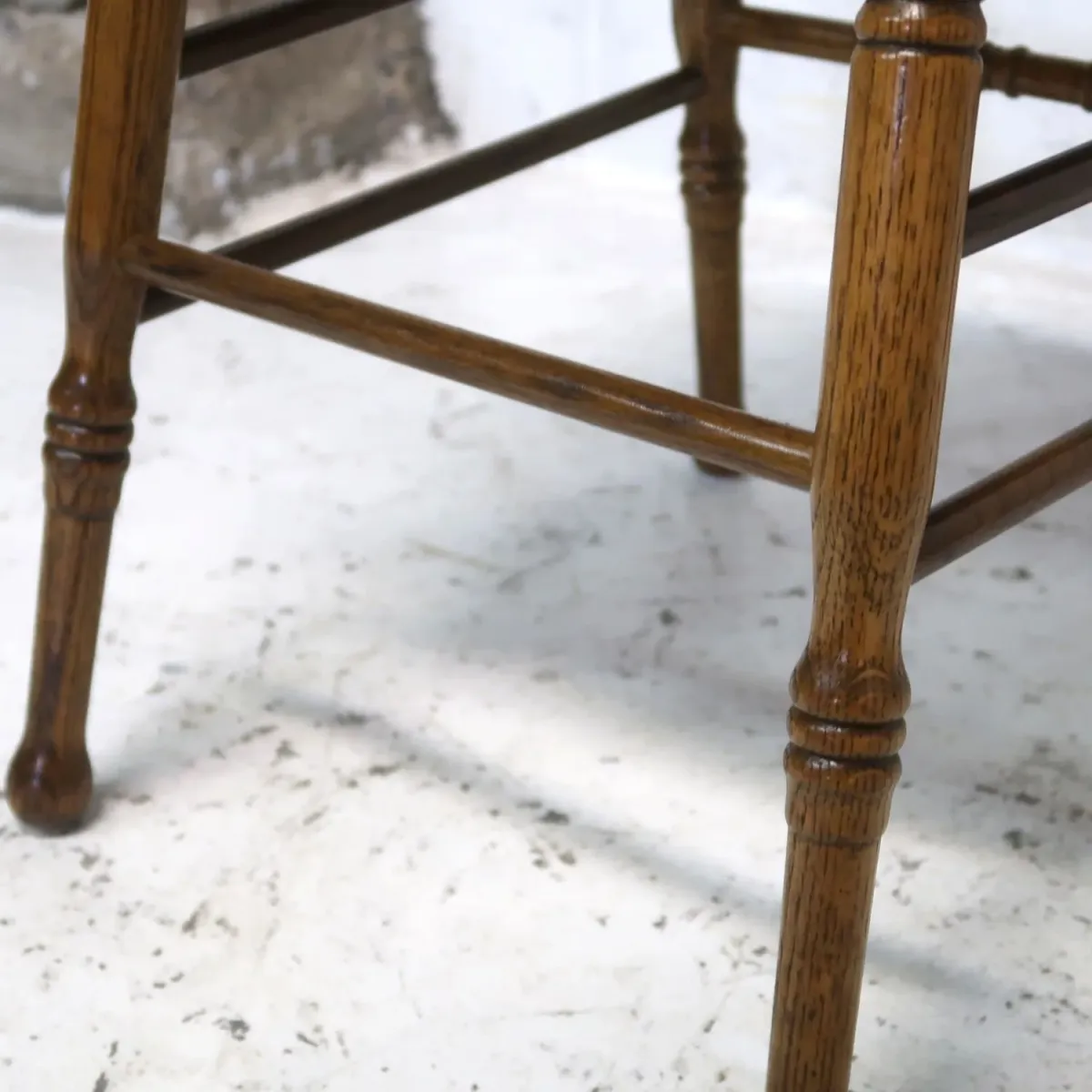 アンティーク ウッド ハイバッグチェア