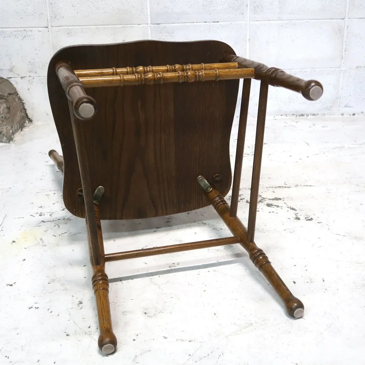 アンティーク ウッド ハイバッグチェア