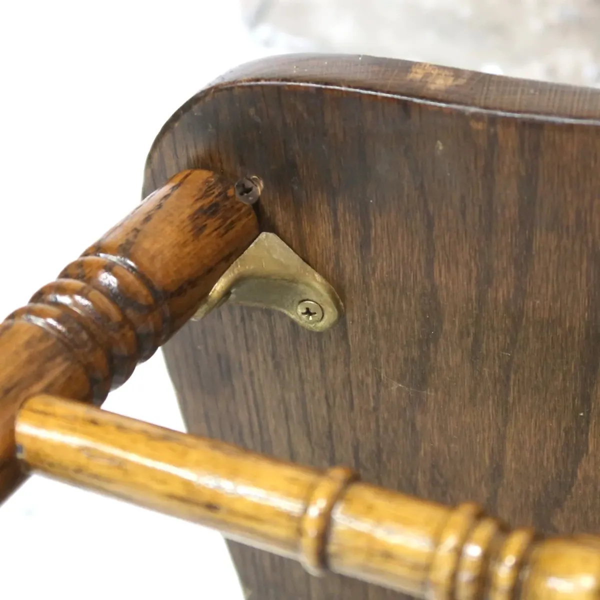 アンティーク ウッド ハイバッグチェア