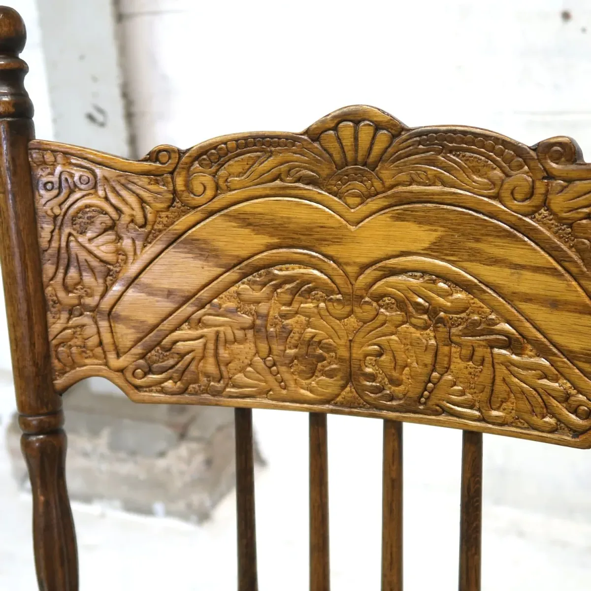 アンティーク ウッド ハイバッグチェア