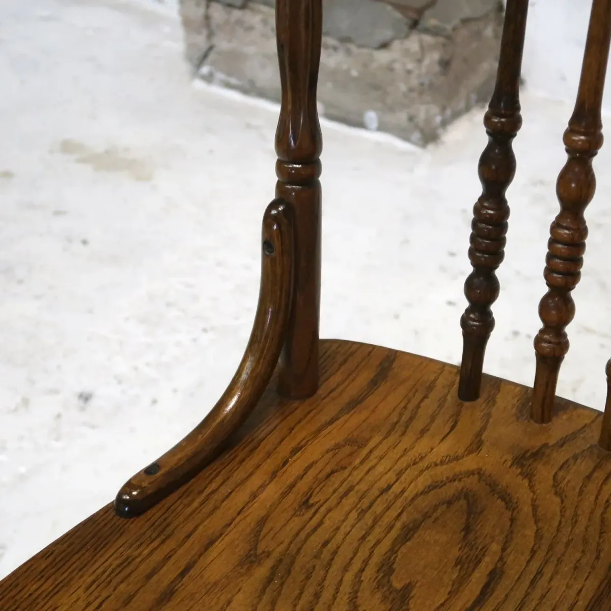 アンティーク ウッド ハイバッグチェア