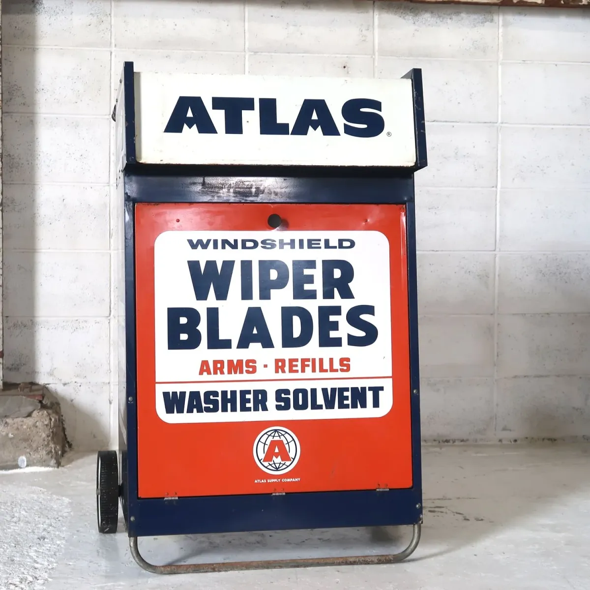 50～60's ATLAS ビンテージ メタルキャビネット ワゴン