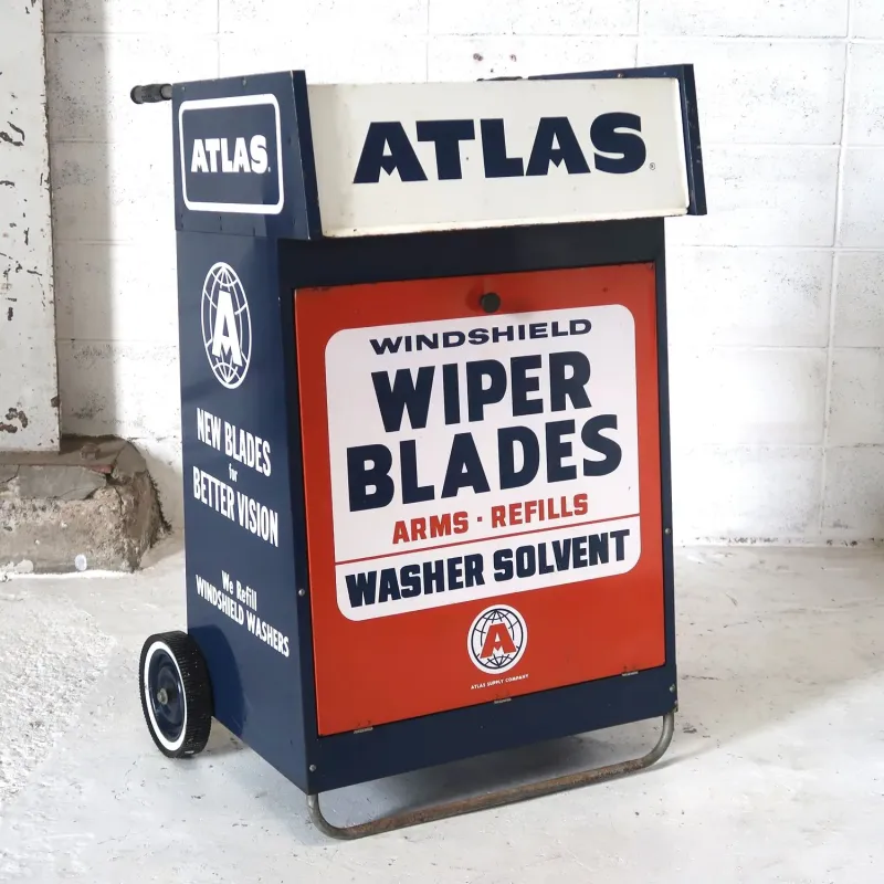 50～60's ATLAS ビンテージ メタルキャビネット ワゴン