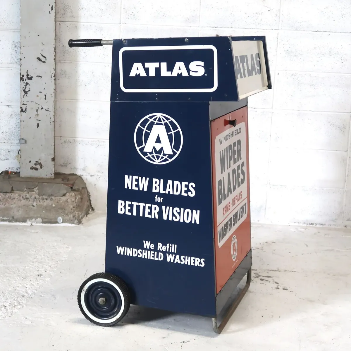 50～60's ATLAS ビンテージ メタルキャビネット ワゴン