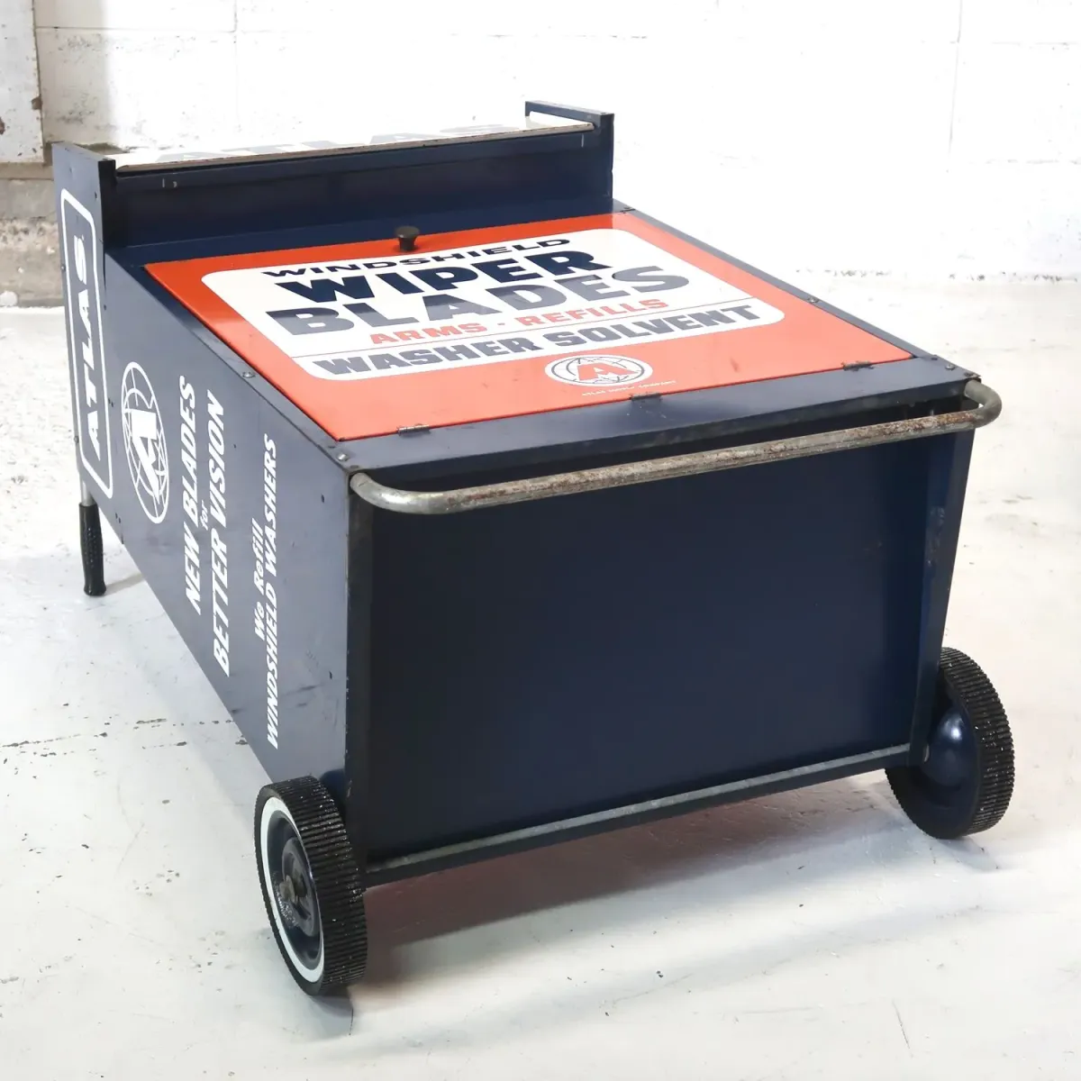 50～60's ATLAS ビンテージ メタルキャビネット ワゴン