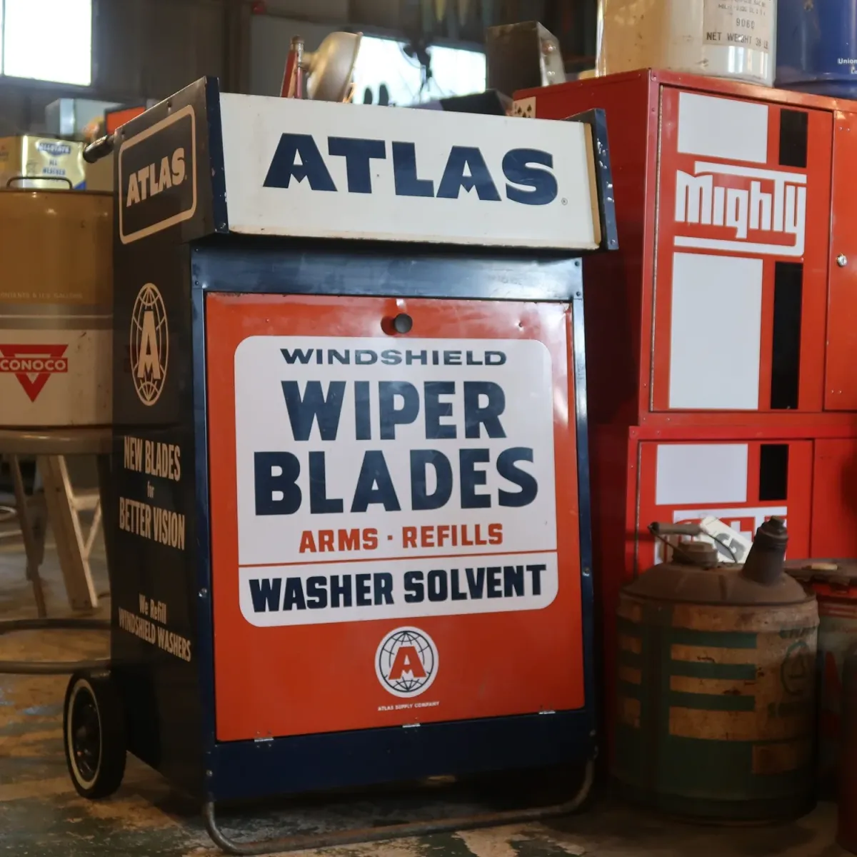 50～60's ATLAS ビンテージ メタルキャビネット ワゴン