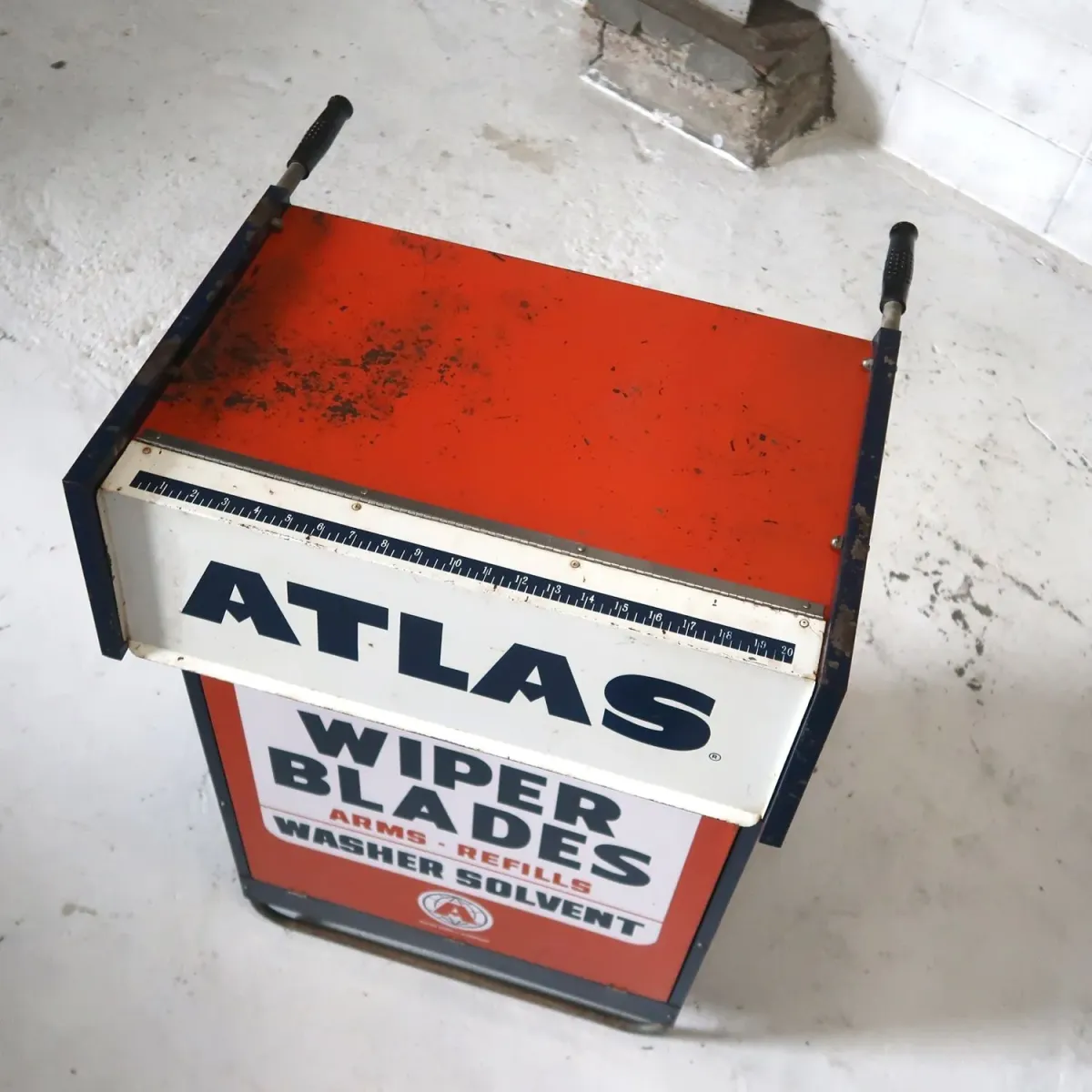 50～60's ATLAS ビンテージ メタルキャビネット ワゴン