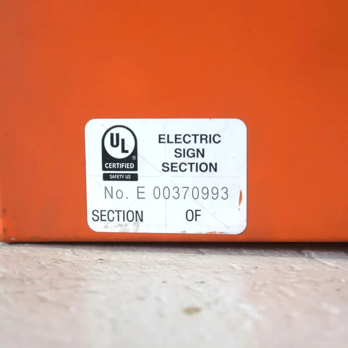 ビンテージ レターサイン ミニサイズ L