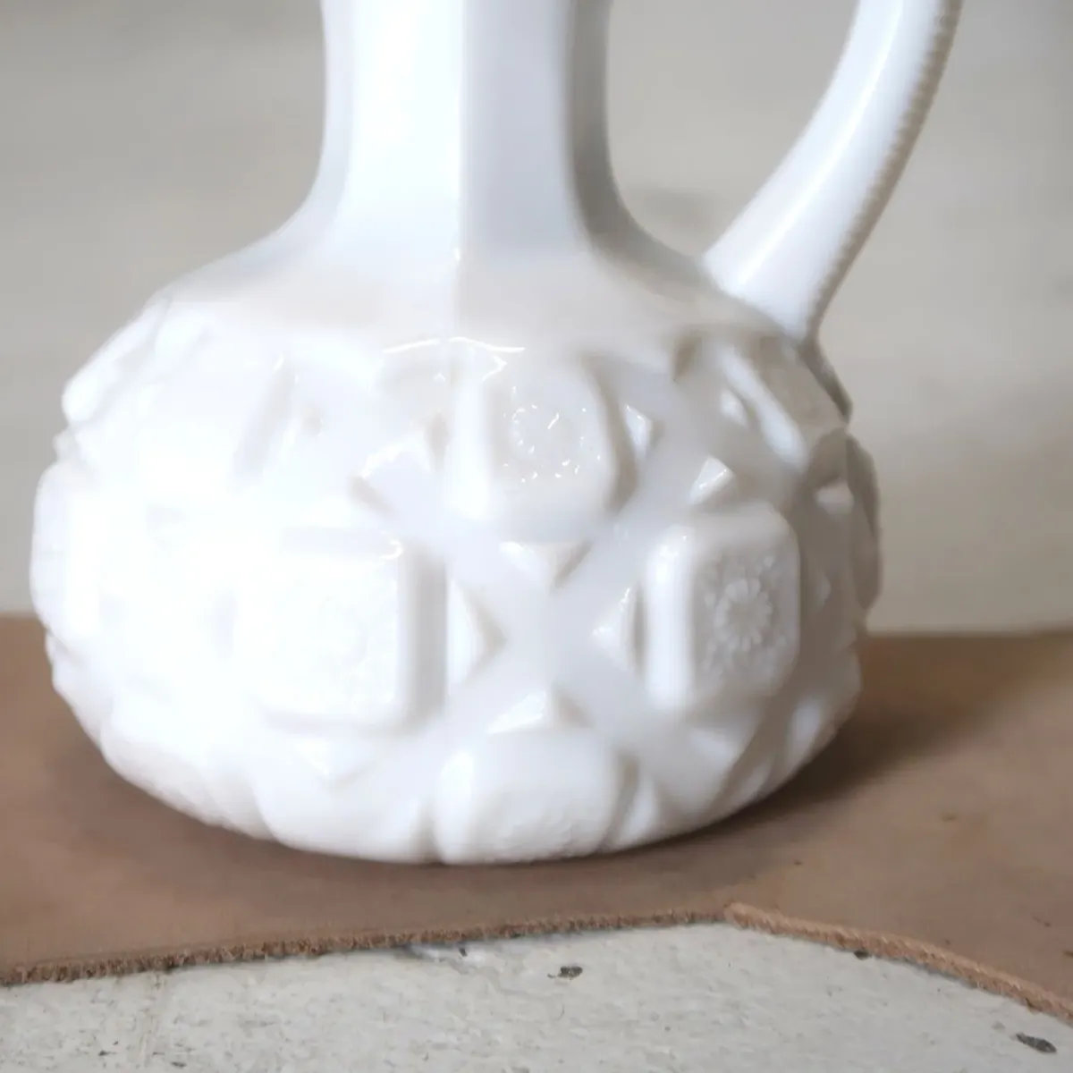 アンティーク ミルクガラス クルーエット