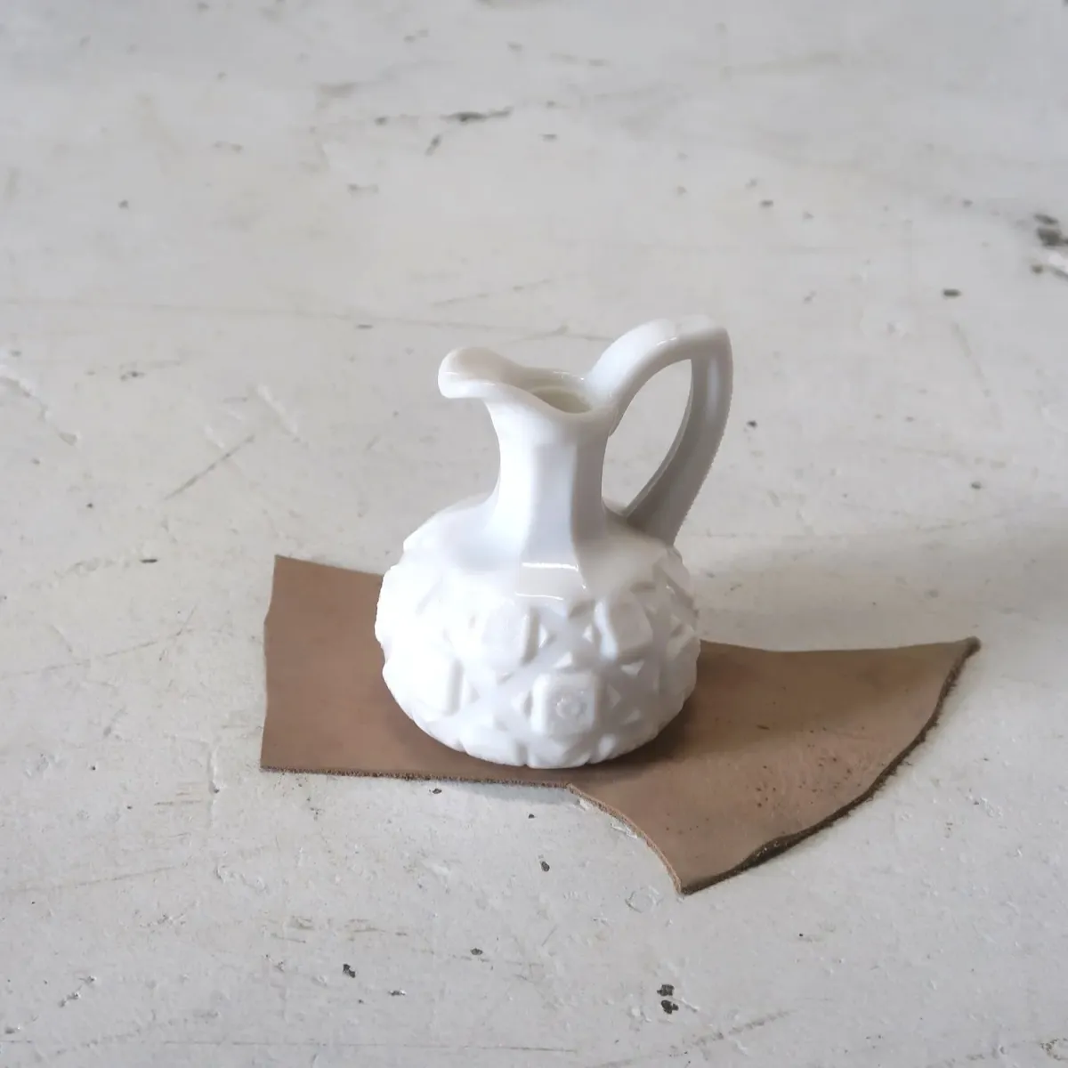 アンティーク ミルクガラス クルーエット