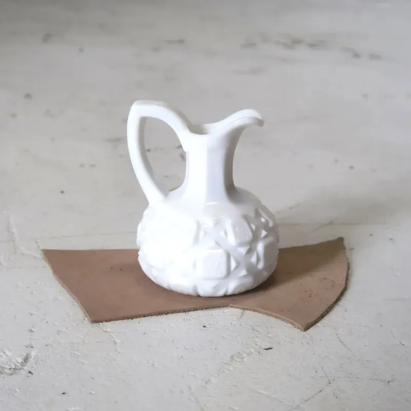 アンティーク ミルクガラス クルーエット