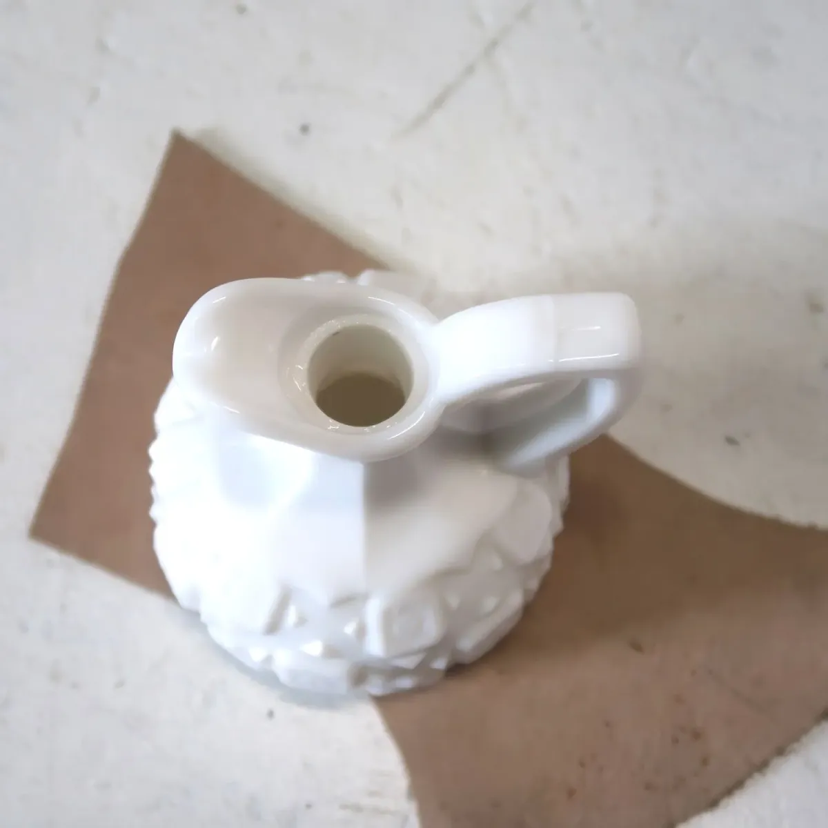 アンティーク ミルクガラス クルーエット