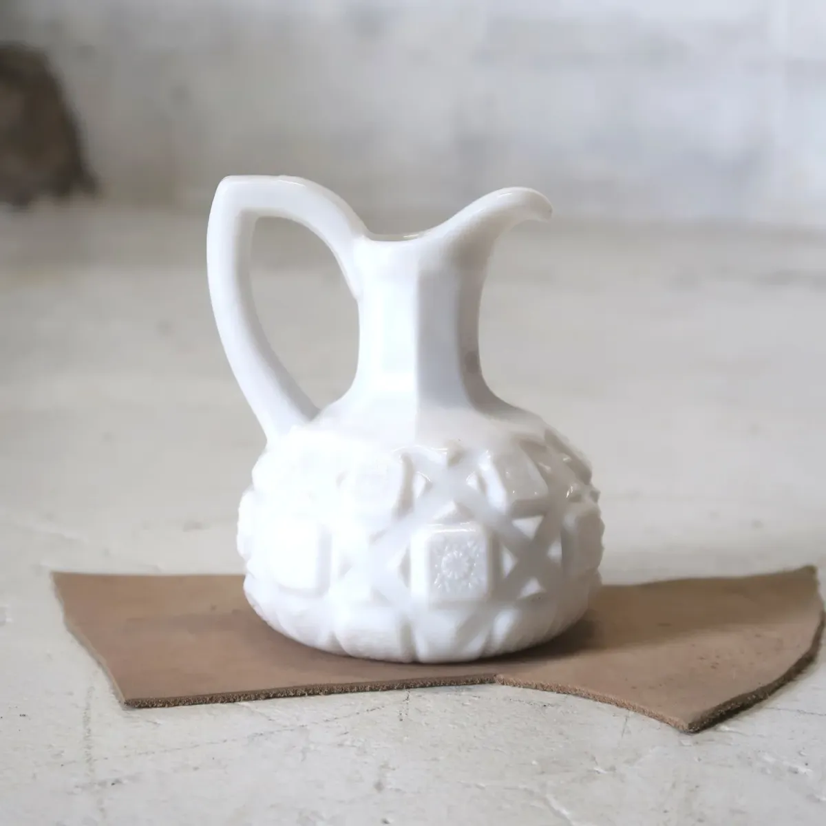 アンティーク ミルクガラス クルーエット