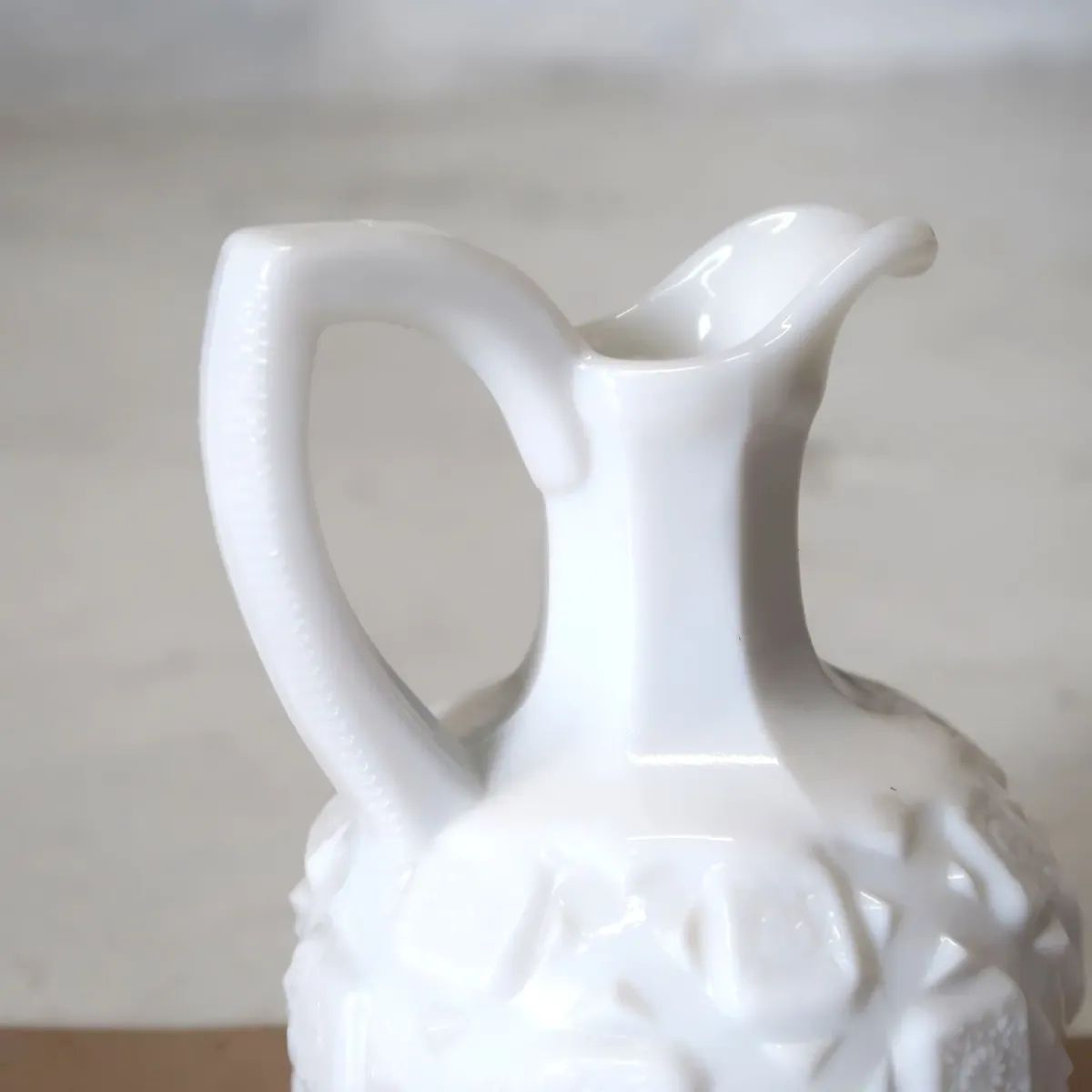 アンティーク ミルクガラス クルーエット