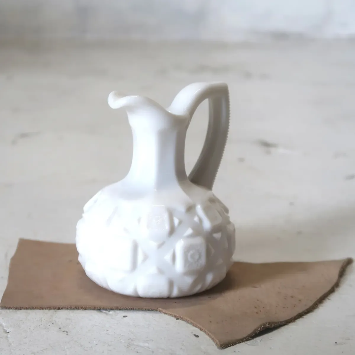 アンティーク ミルクガラス クルーエット