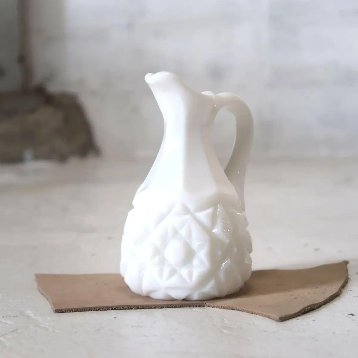 アンティーク ミルクガラス クルーエット