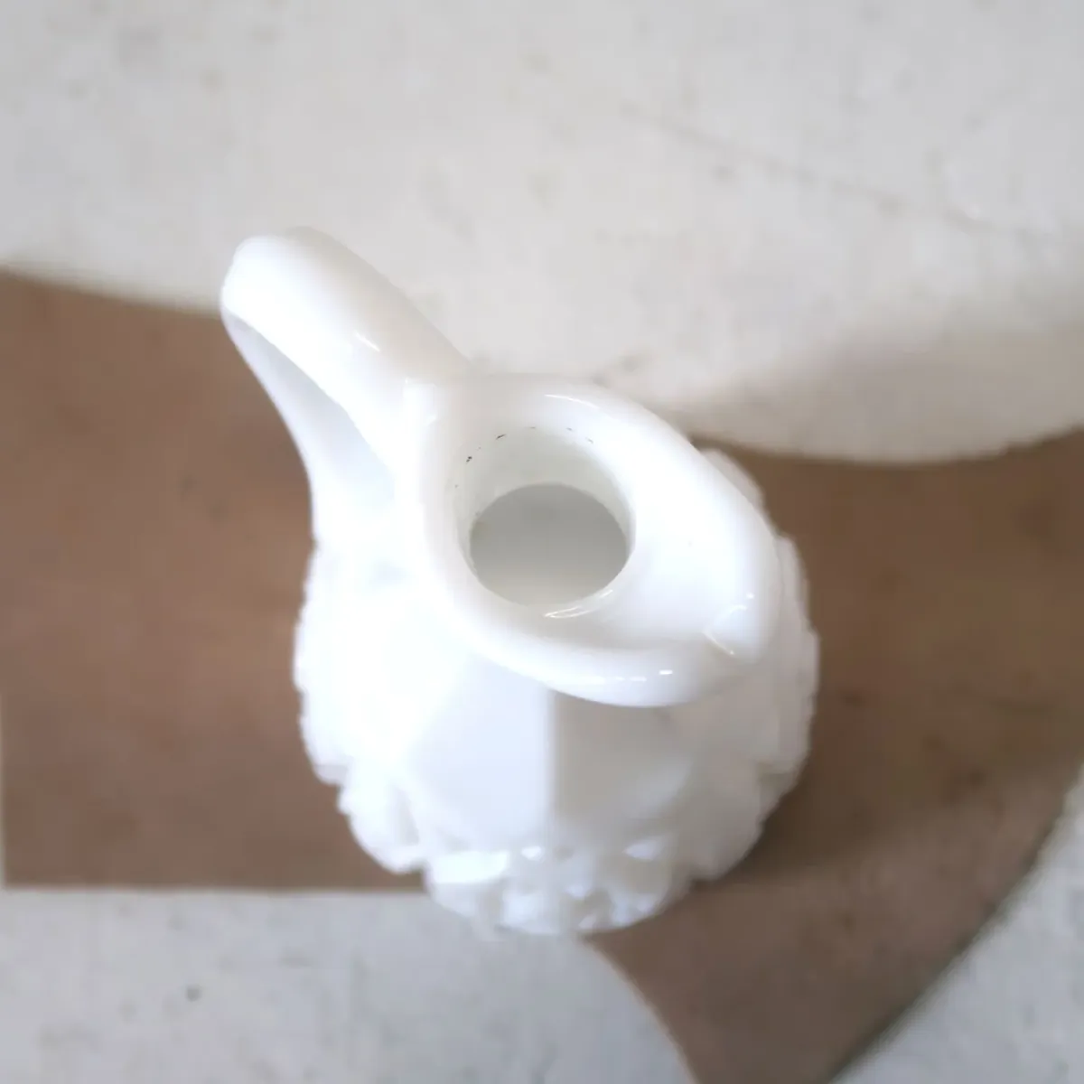 アンティーク ミルクガラス クルーエット