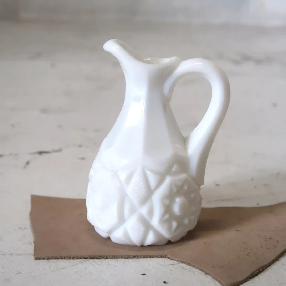 アンティーク ミルクガラス クルーエット