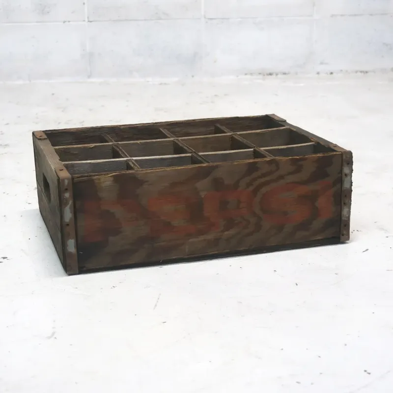 ペプシコーラ ビンテージ ウッドボックス