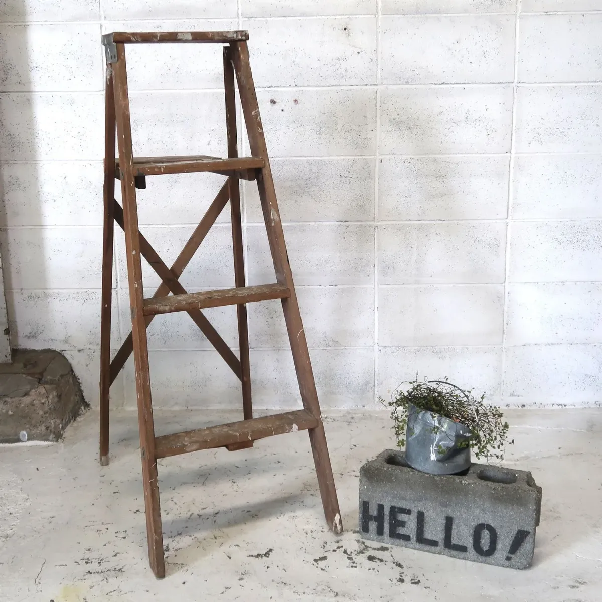 ビンテージ ウッドラダー