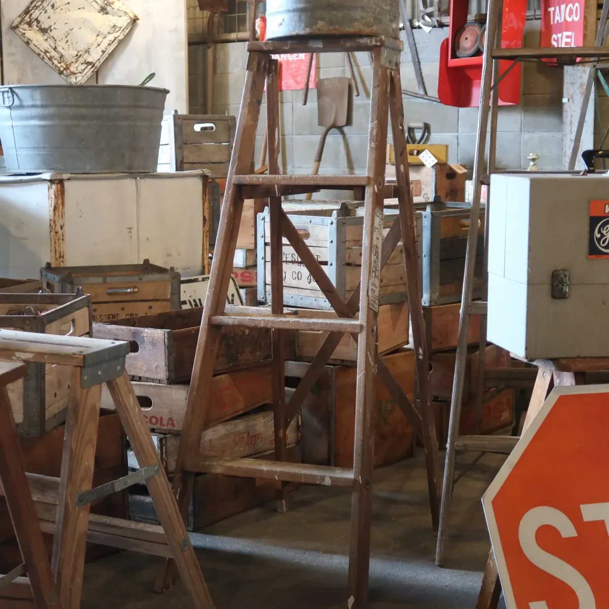 ビンテージ ウッドラダー