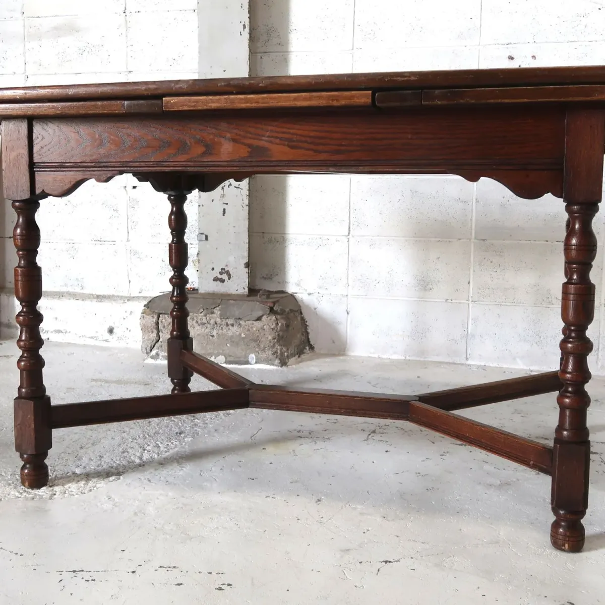 アンティーク ドローリーフ ダイニングテーブル