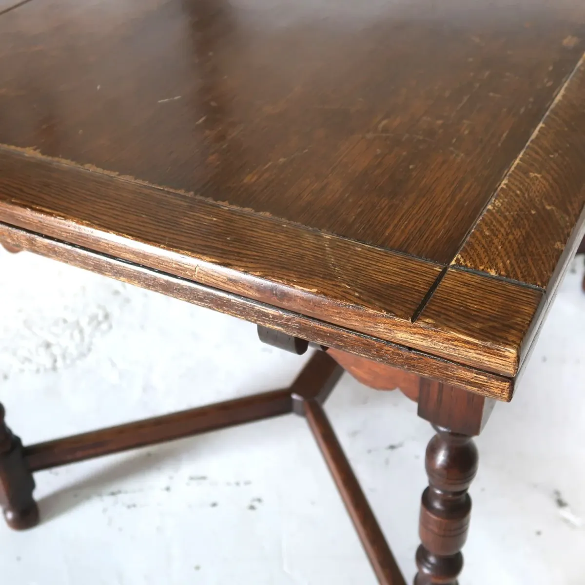 アンティーク ドローリーフ ダイニングテーブル