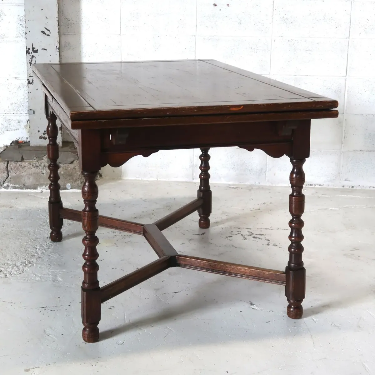 アンティーク ドローリーフ ダイニングテーブル