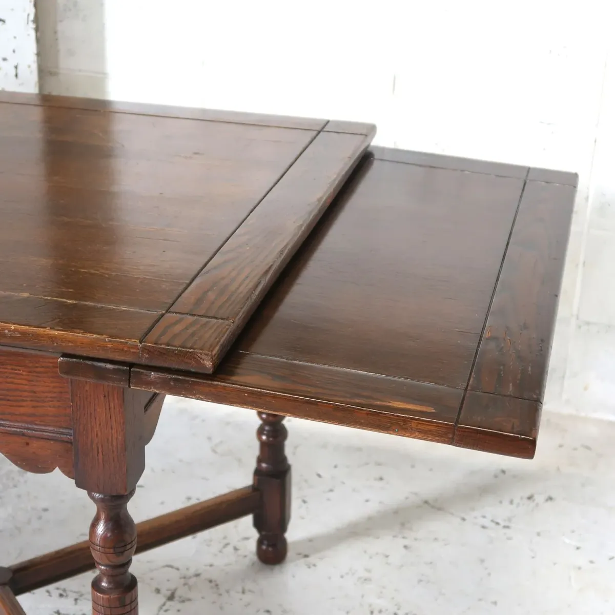 アンティーク ドローリーフ ダイニングテーブル