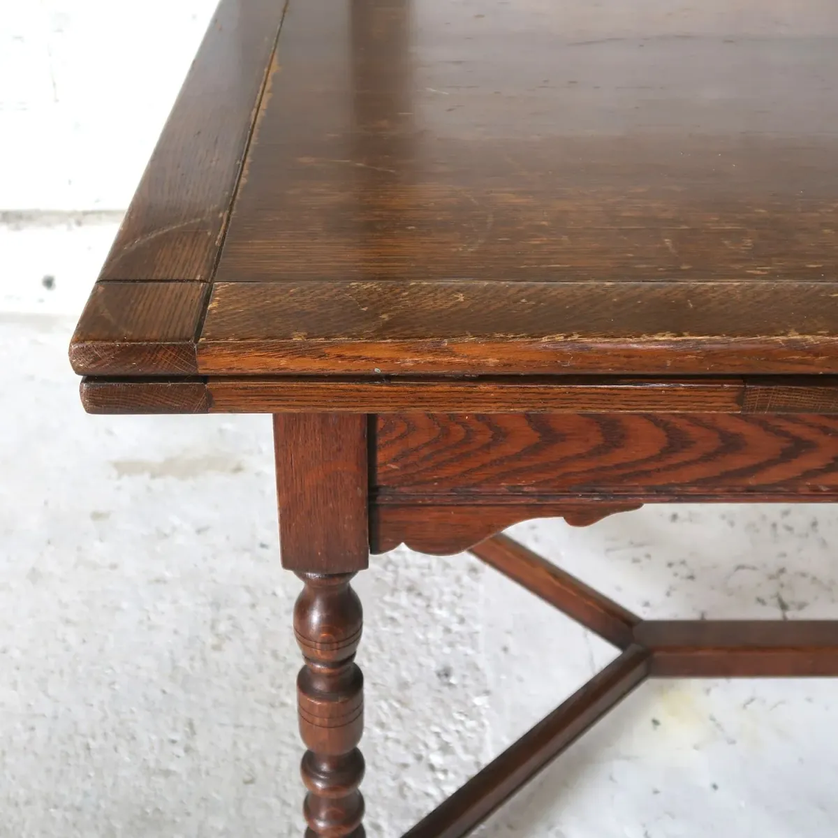 アンティーク ドローリーフ ダイニングテーブル