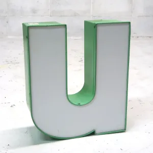 ビンテージ レターサイン u