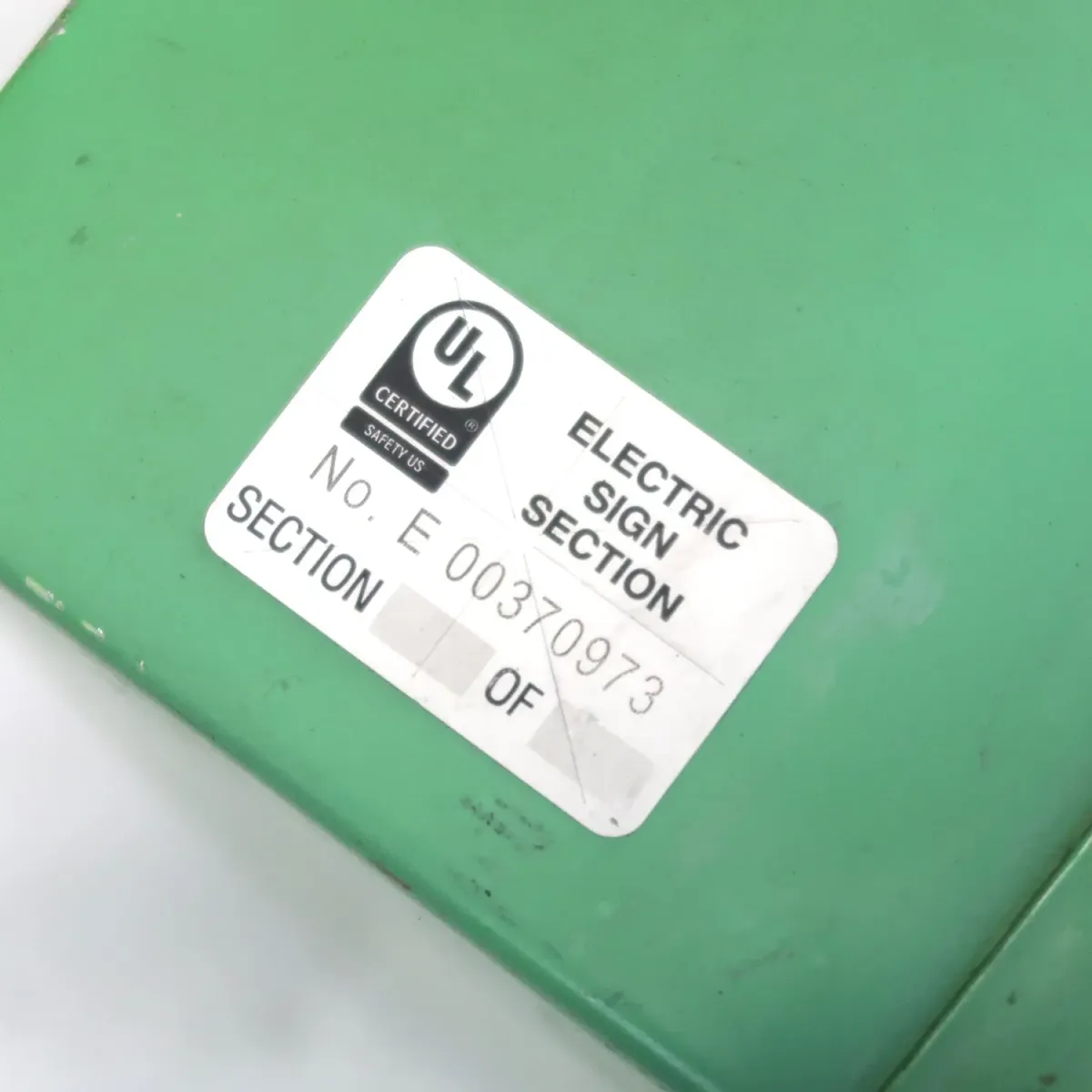 ビンテージ レターサイン u