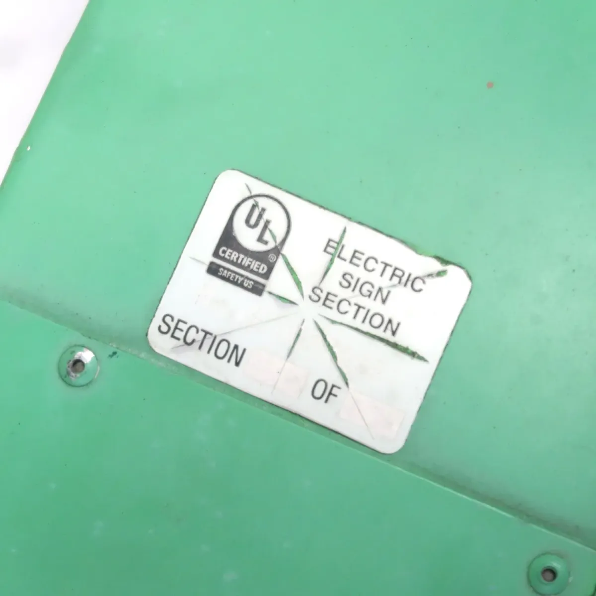 ビンテージ レターサイン s