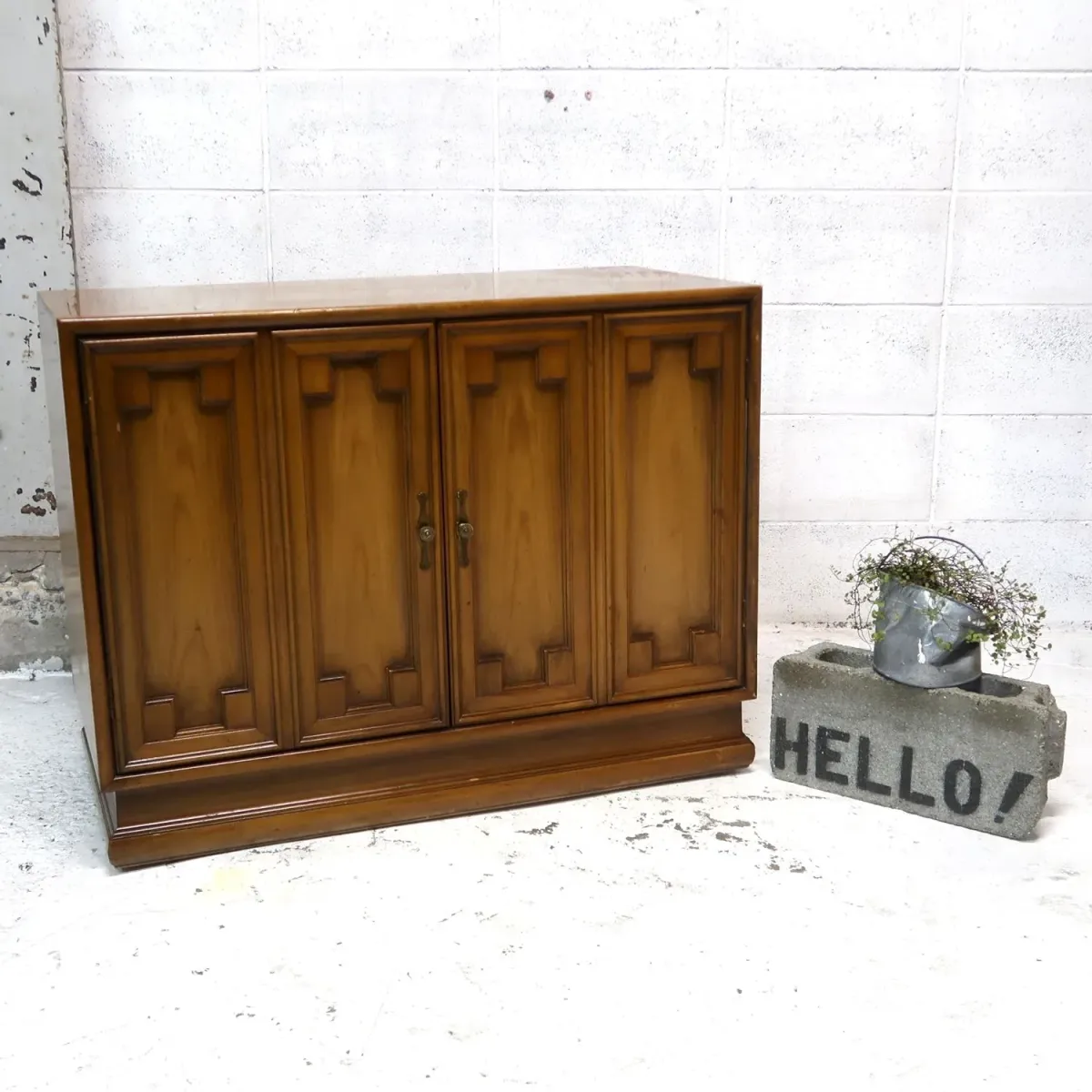 アンティーク ウッドキャビネット