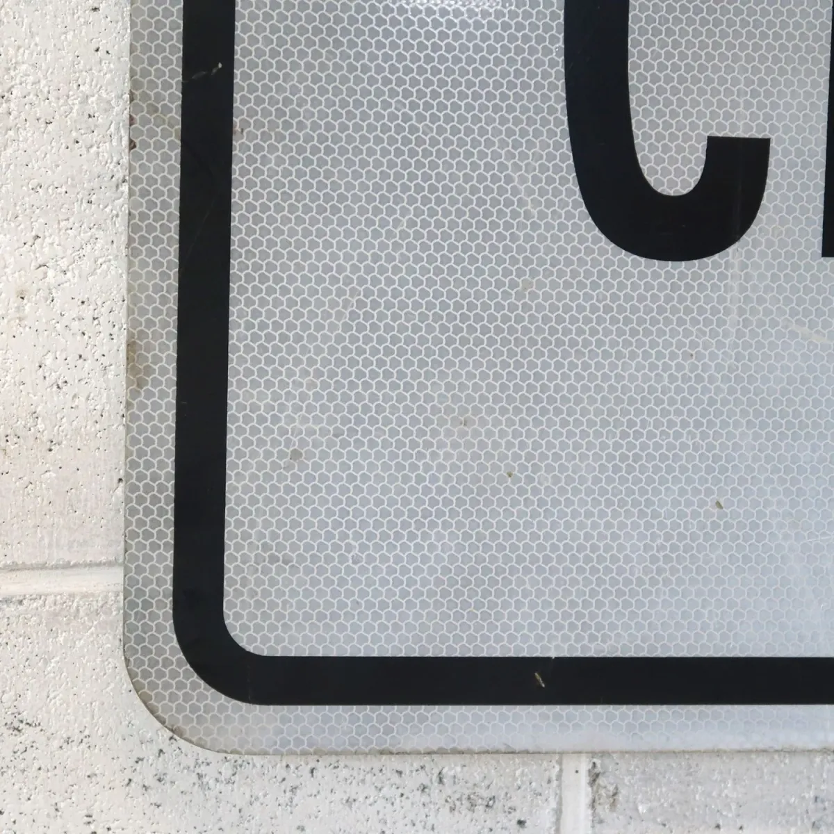 SIDEWALK CLOSED ロードサイン