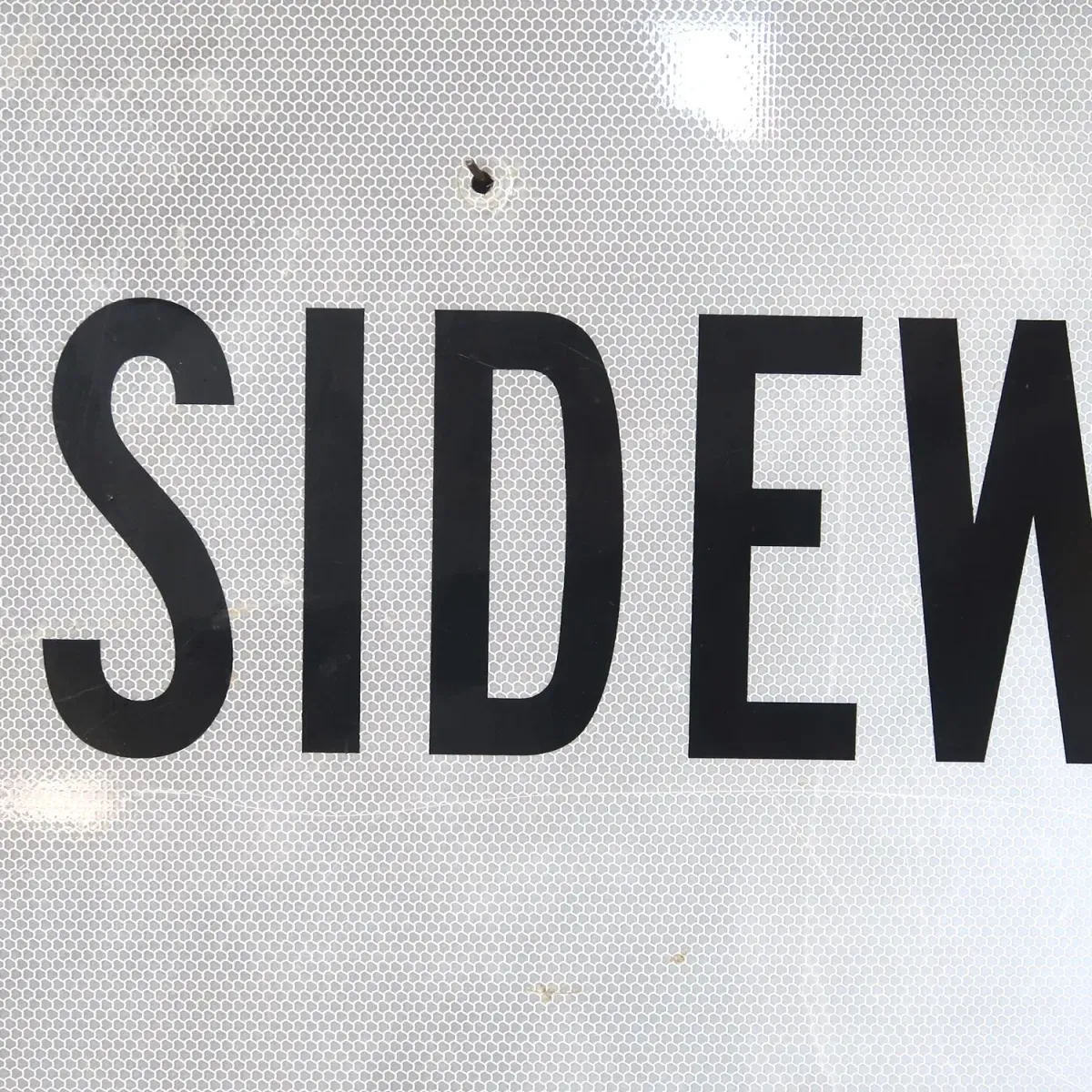 SIDEWALK CLOSED ロードサイン