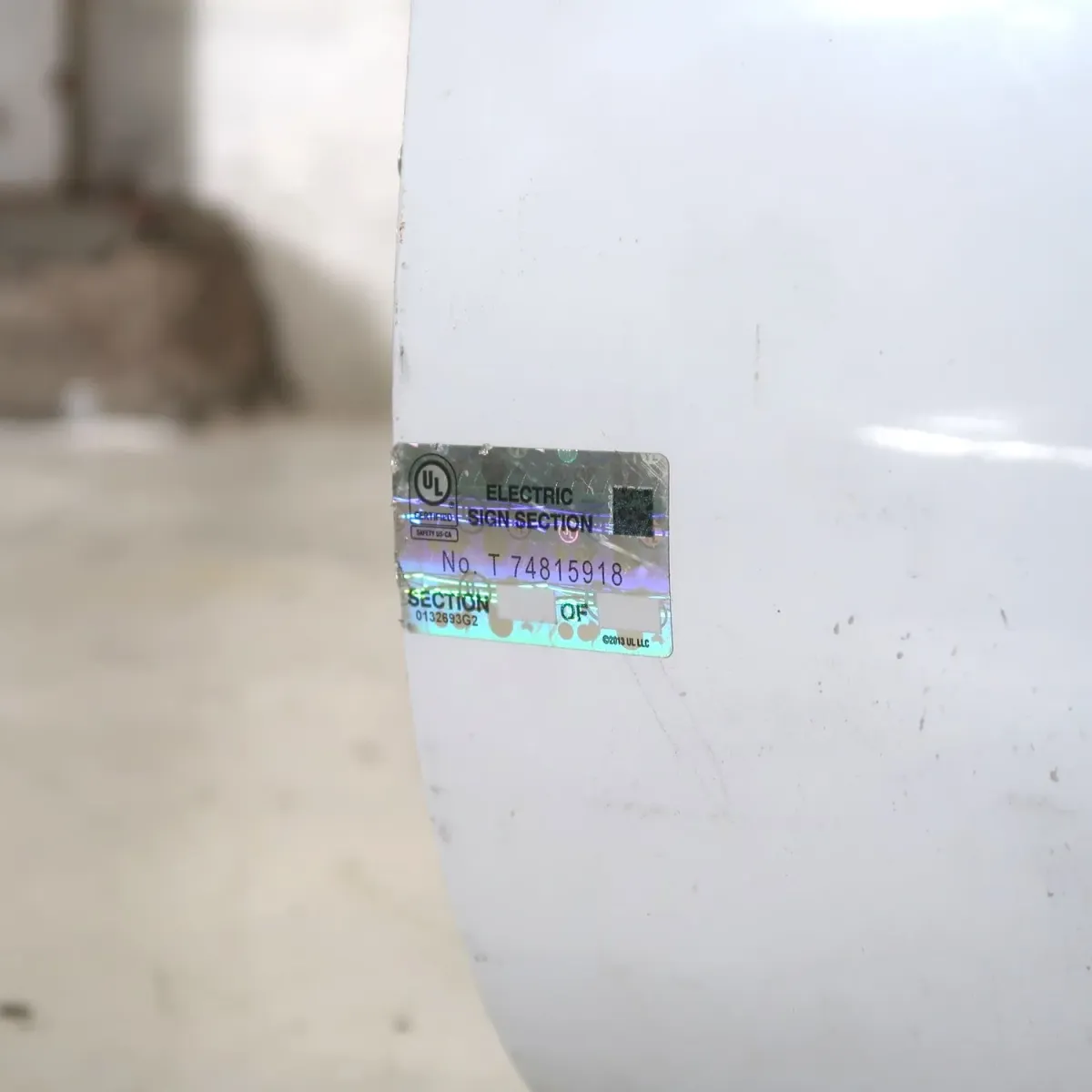 ビンテージ レターサイン U